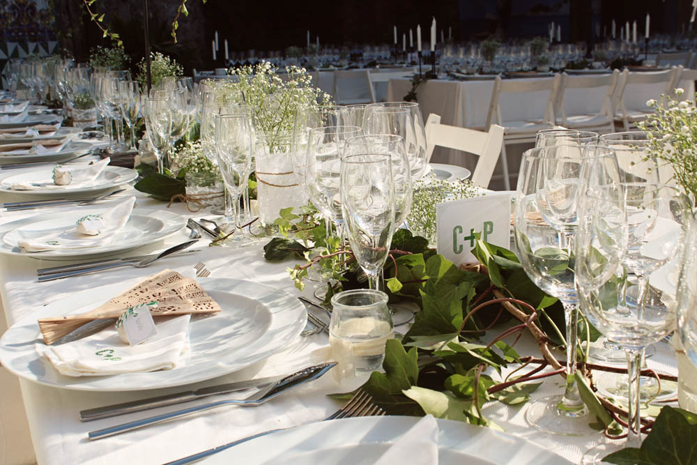 Centro de mesas Centre de mesas para banquete de bodas